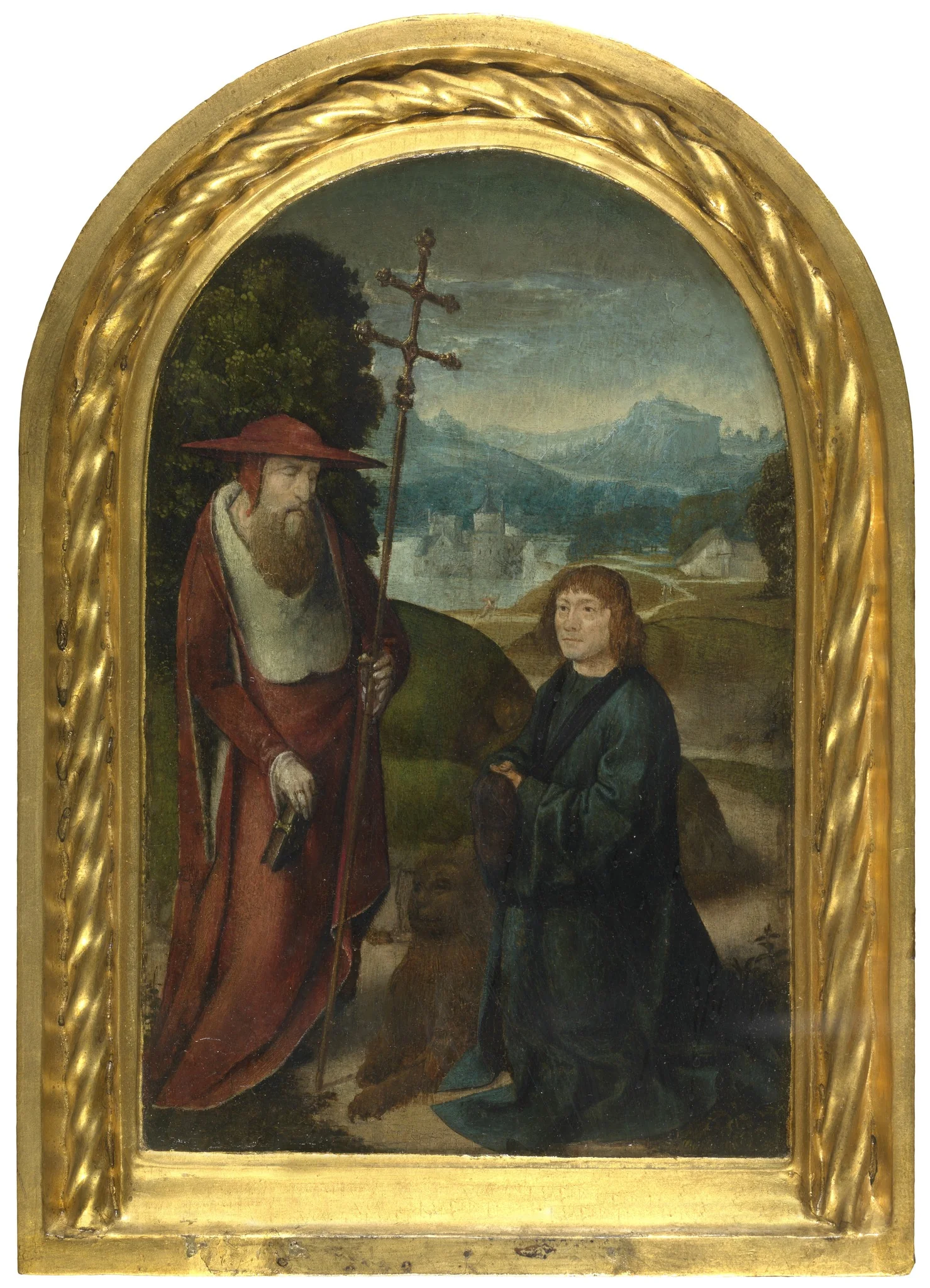 Saint Jerome and Donor, detail