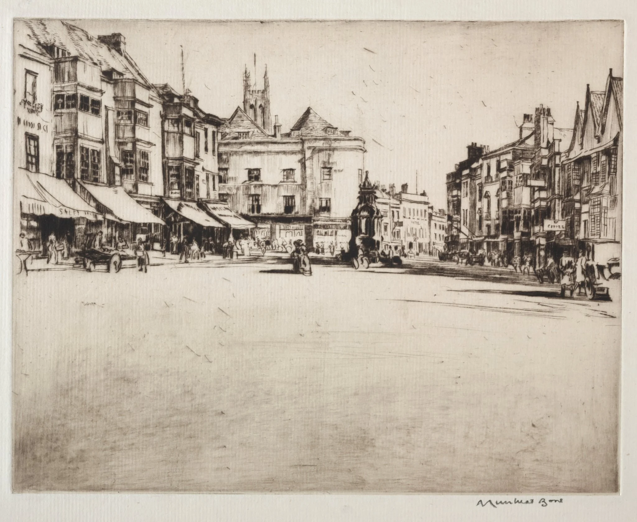 The Market Place, Wells, detail