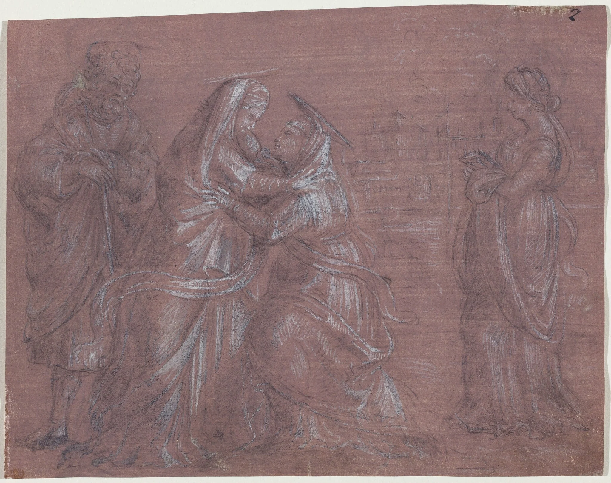 The Visitation, detail