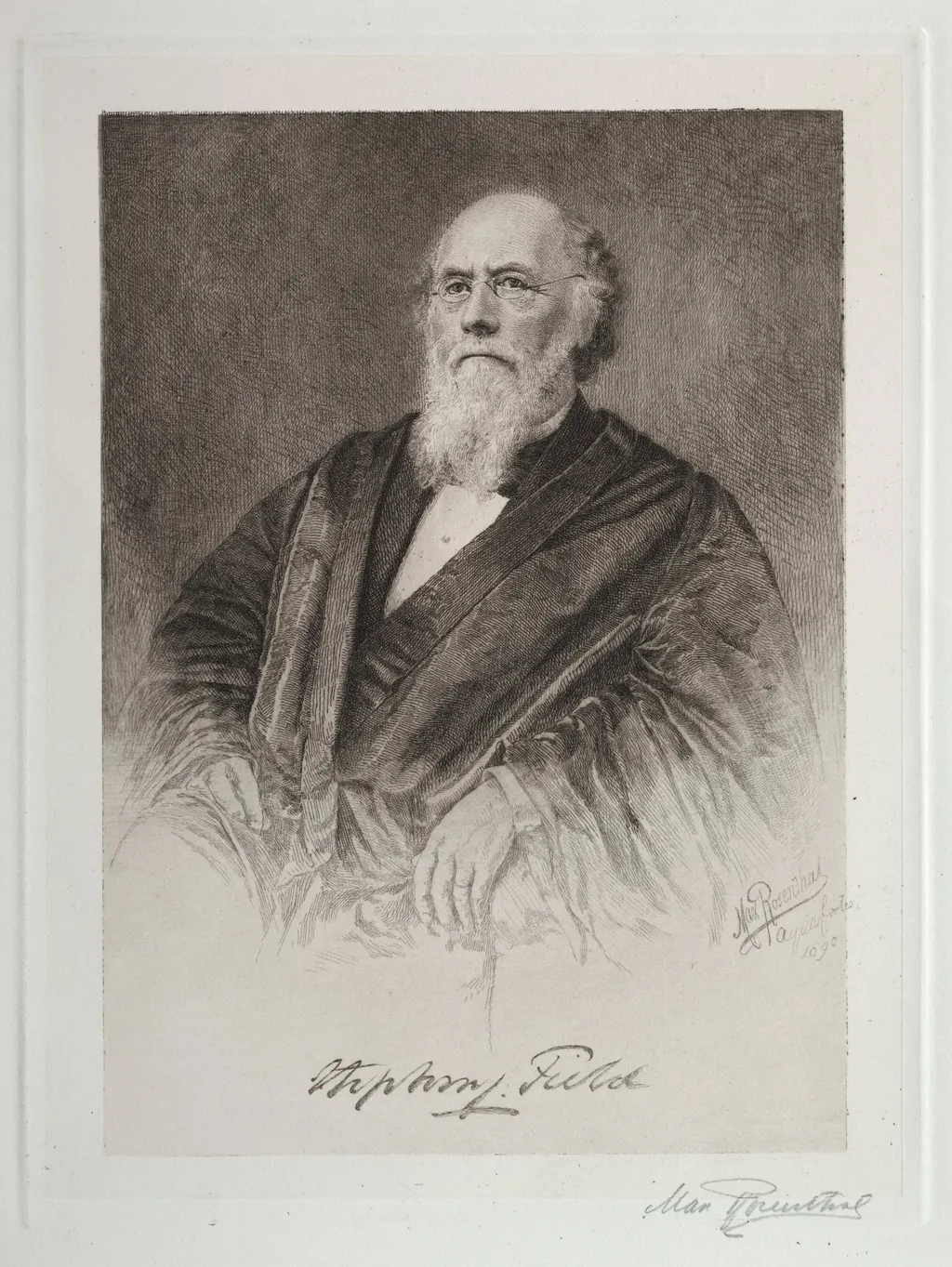 Stephen Field, by Max Rosenthal, 1890