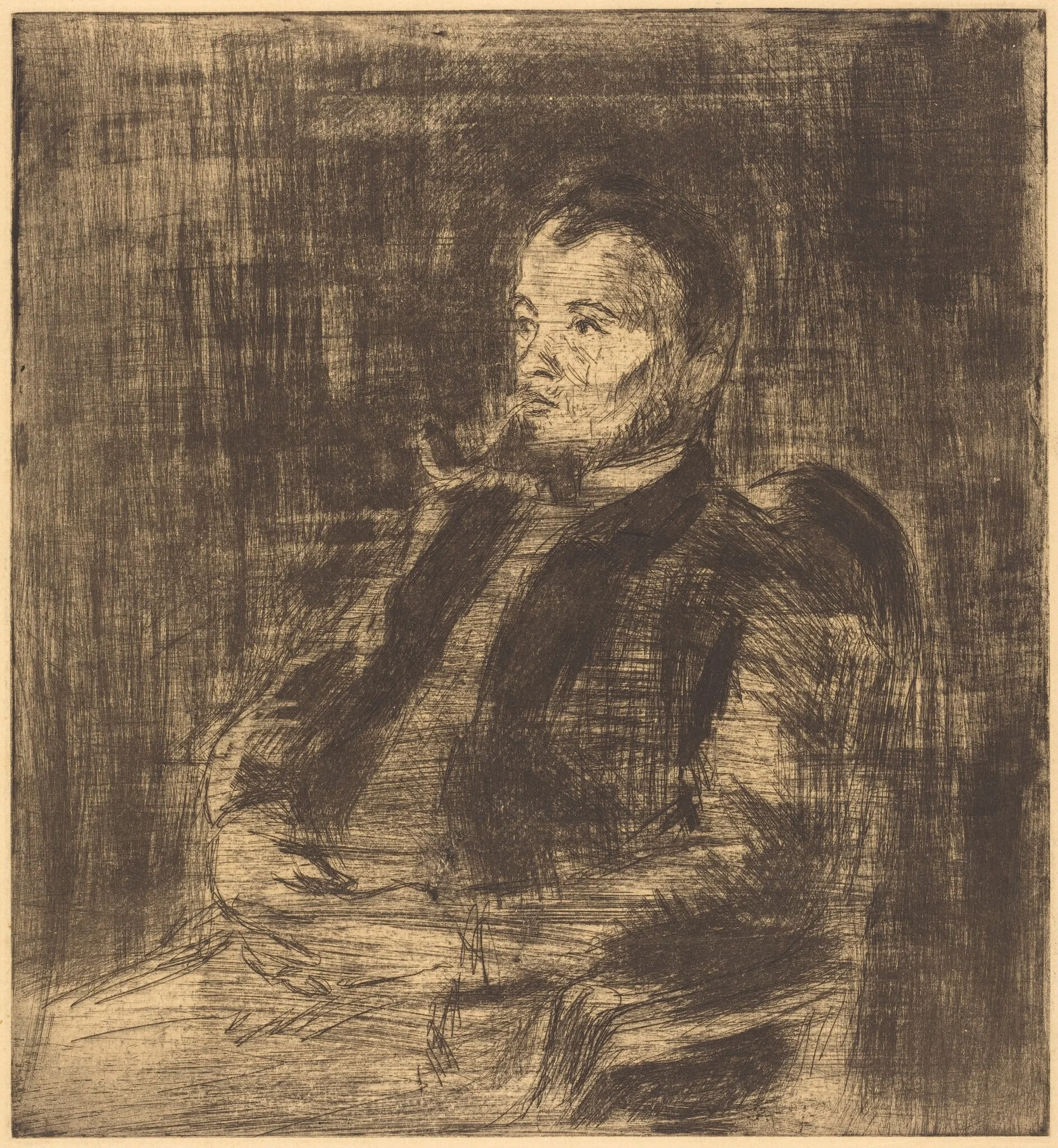 Paul Signac (Portrait de Paul Signac), detail