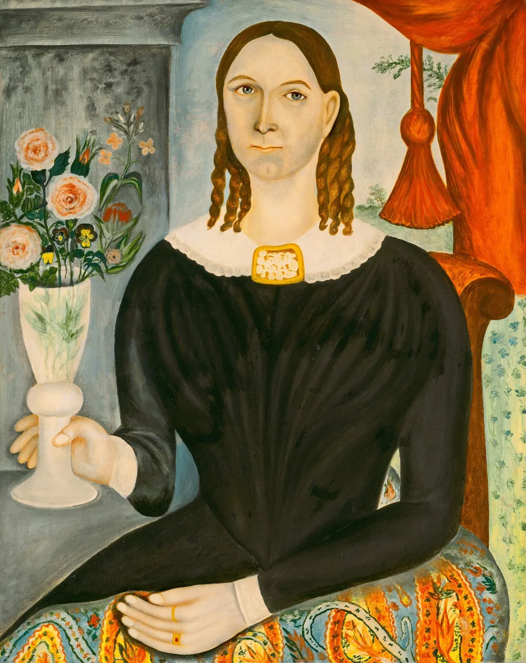 Eliza Welch Stone, by Thomas Skynner, oil, 1845