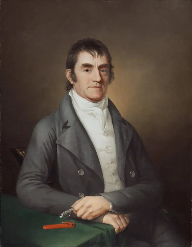 Portrait of John McAllister, Sr., by James Peale, oil, 1812