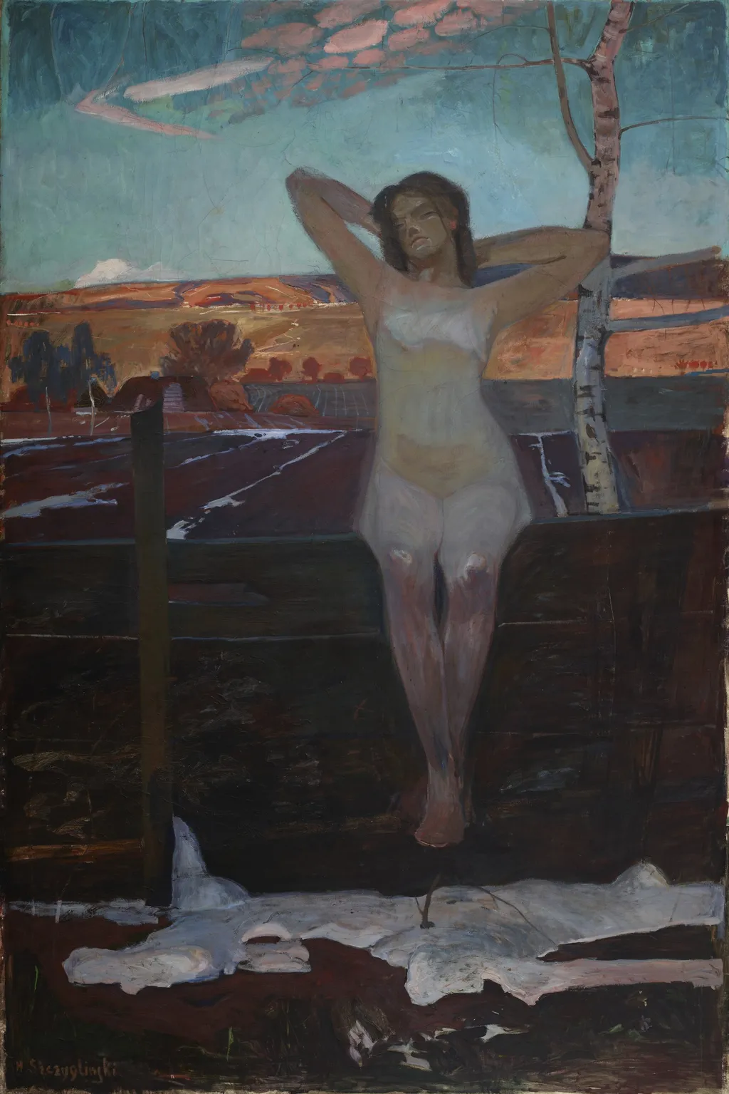 Spring, by Henryk Szczyglinski, oil, 1910