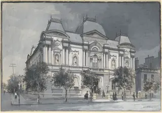 The Old Corcoran Gallery of Art, by John H. Cocks, gouache, 1880