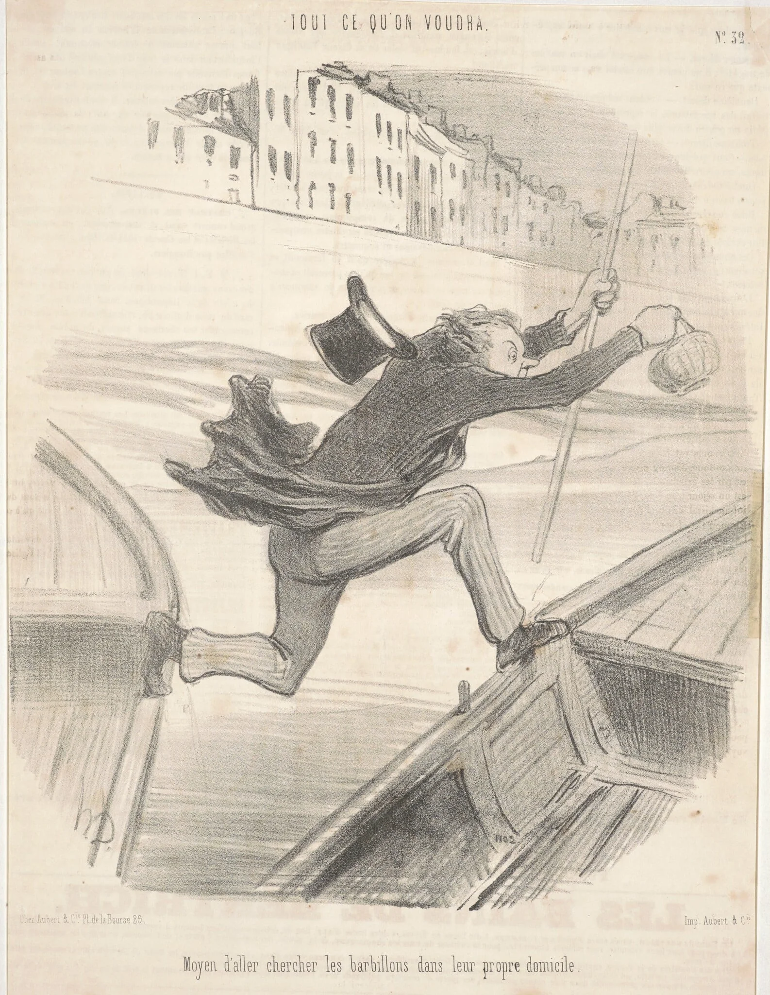Moyen d'aller chercher les barbillons dans leur propre domicile, detail