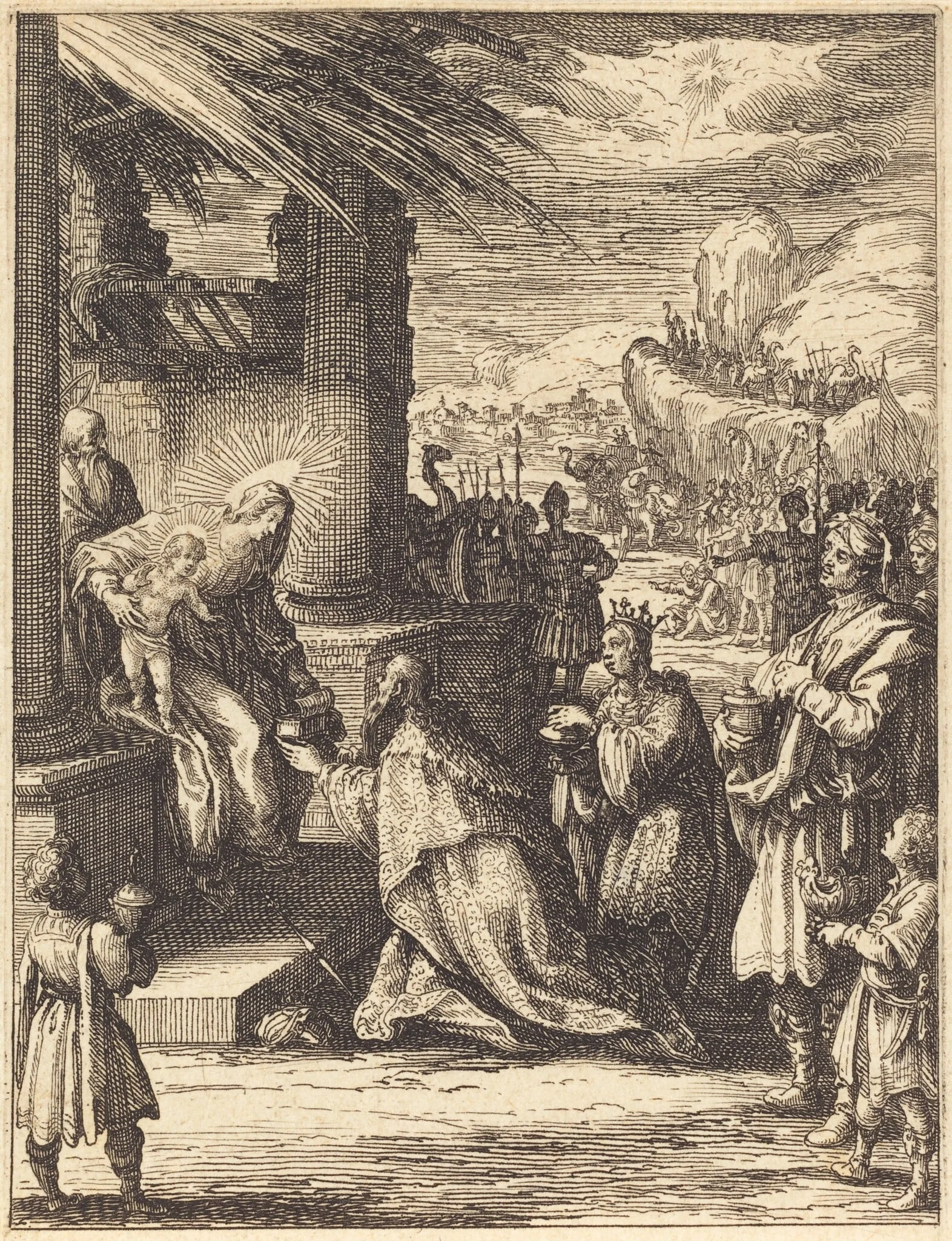 The Adoration of the Magi, detail