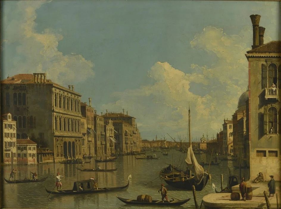 The Grand Canal, looking East from S. Vio, detail