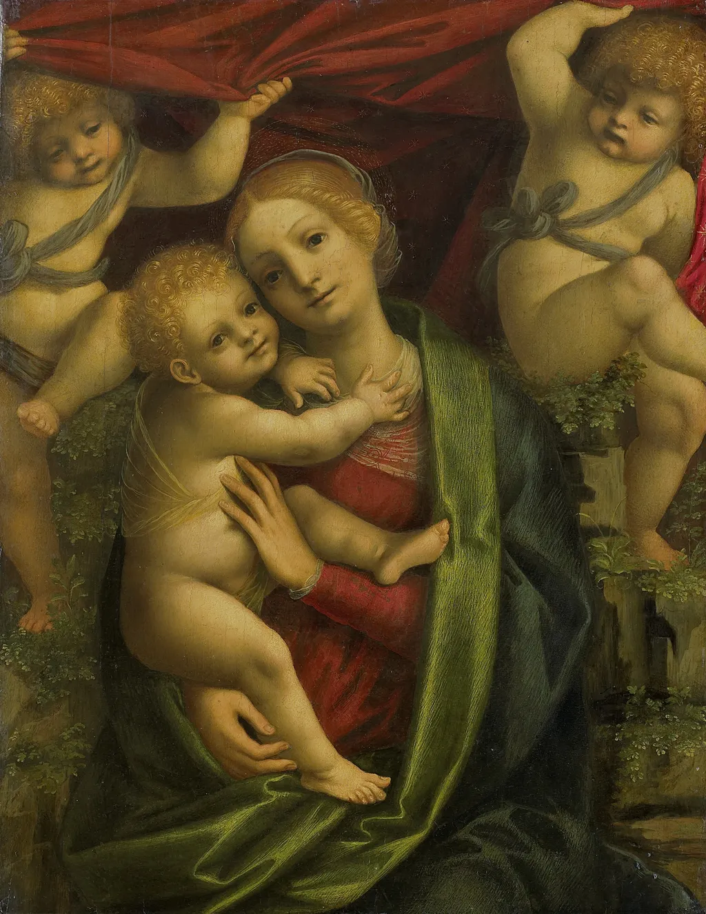 Virgin and Child, by Gaudenzio Ferrari, oil