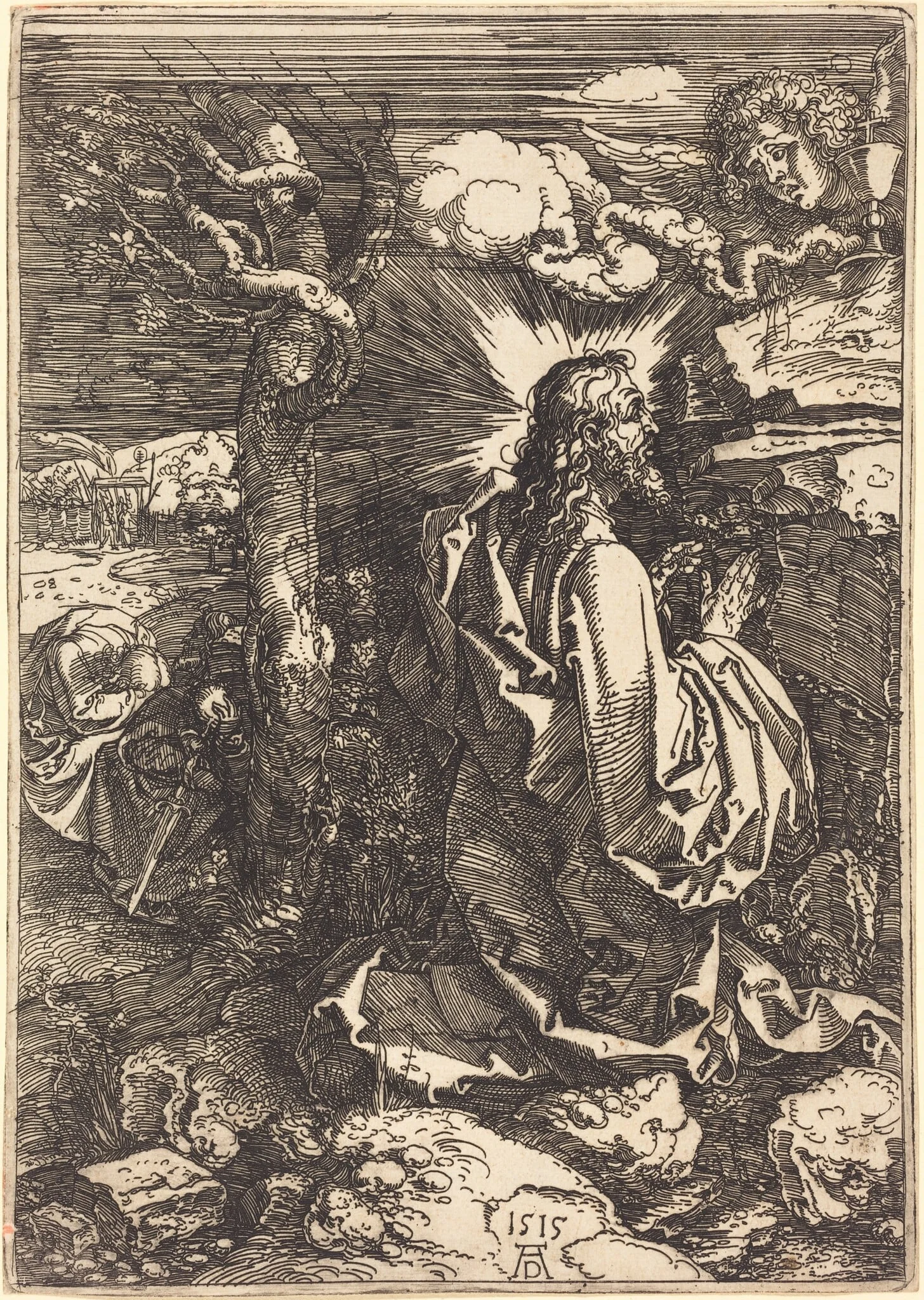 Christ on the Mount of Olives, detail