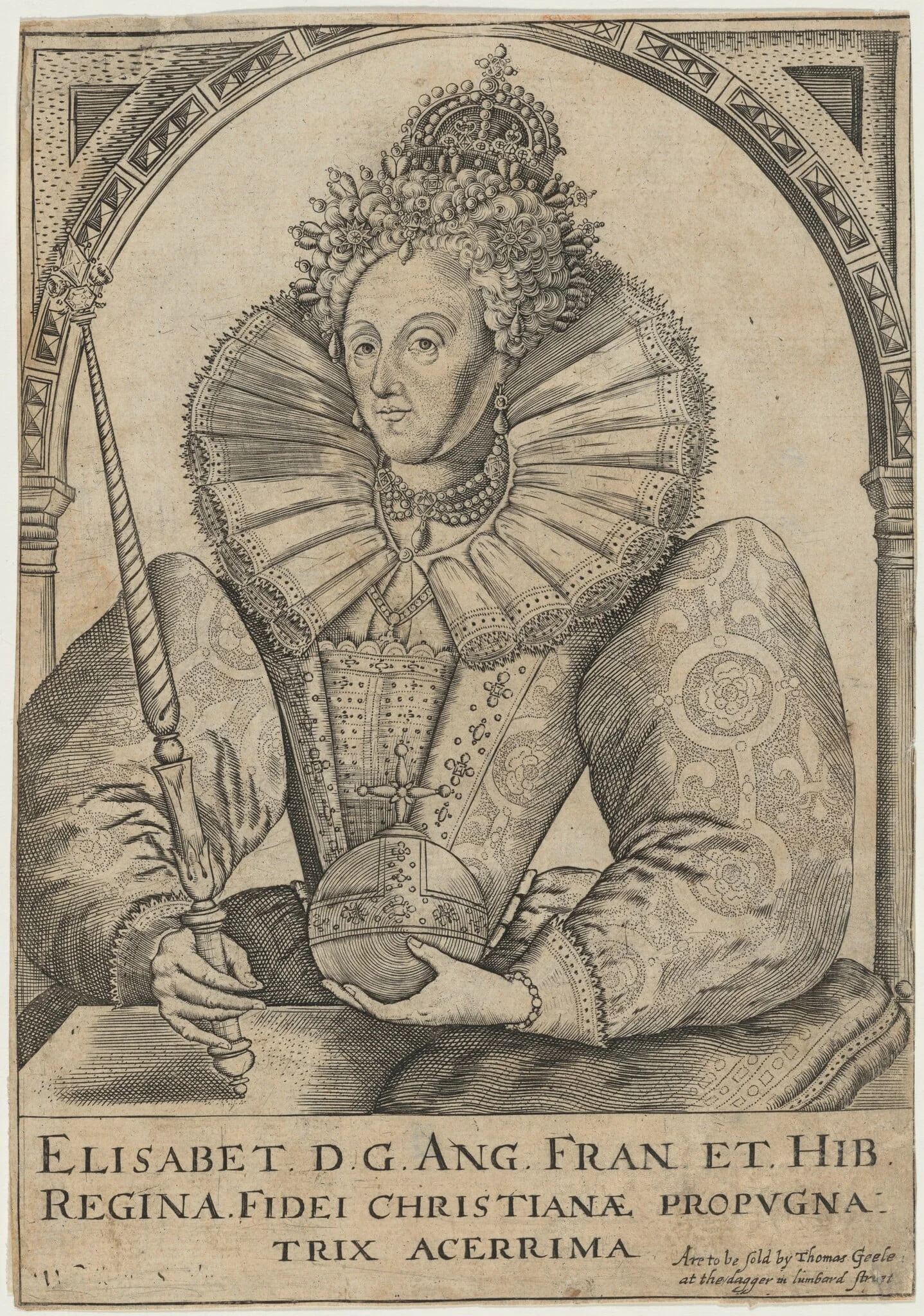 Queen Elizabeth, detail