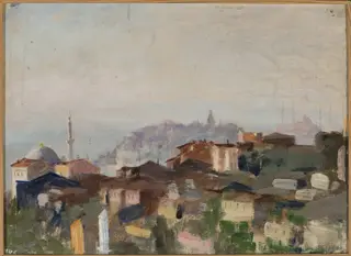View of Punta del Seraglio. From the journey to Constantinople, by Jan Ciągliński, unspecified, 1897