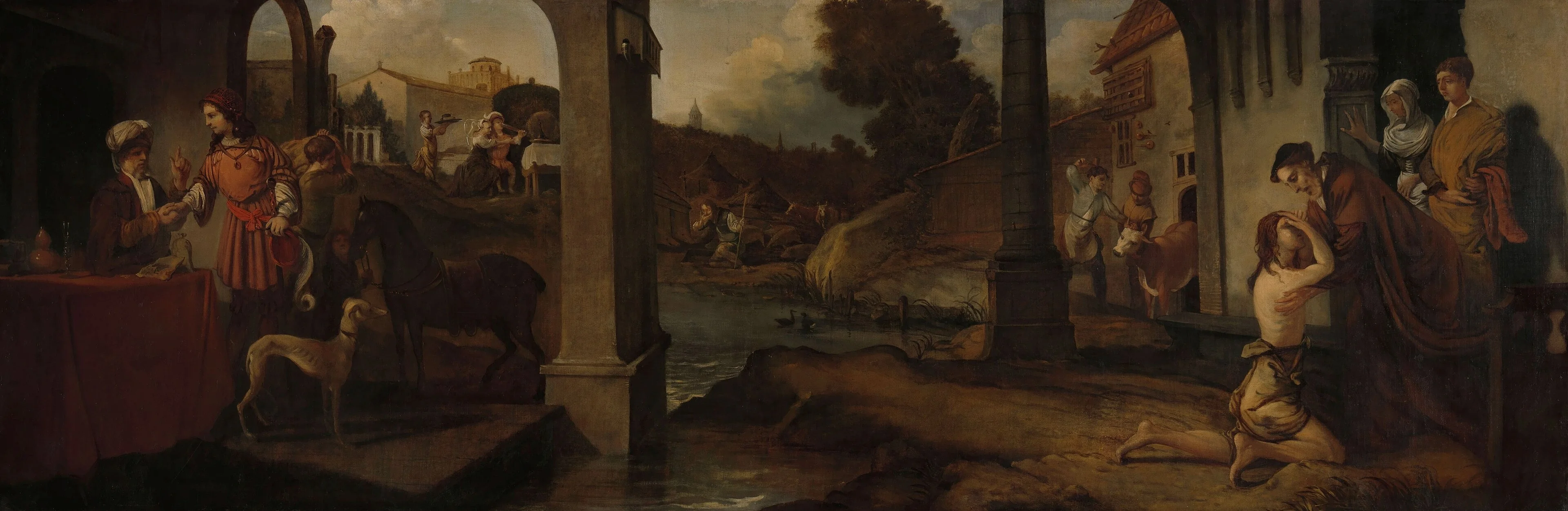 The prodigal son, detail