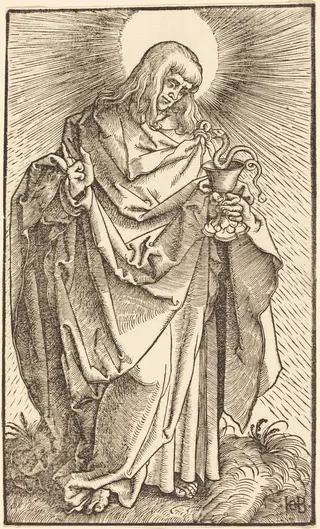 Saint John, by Hans Baldung Grien, ink, 1519
