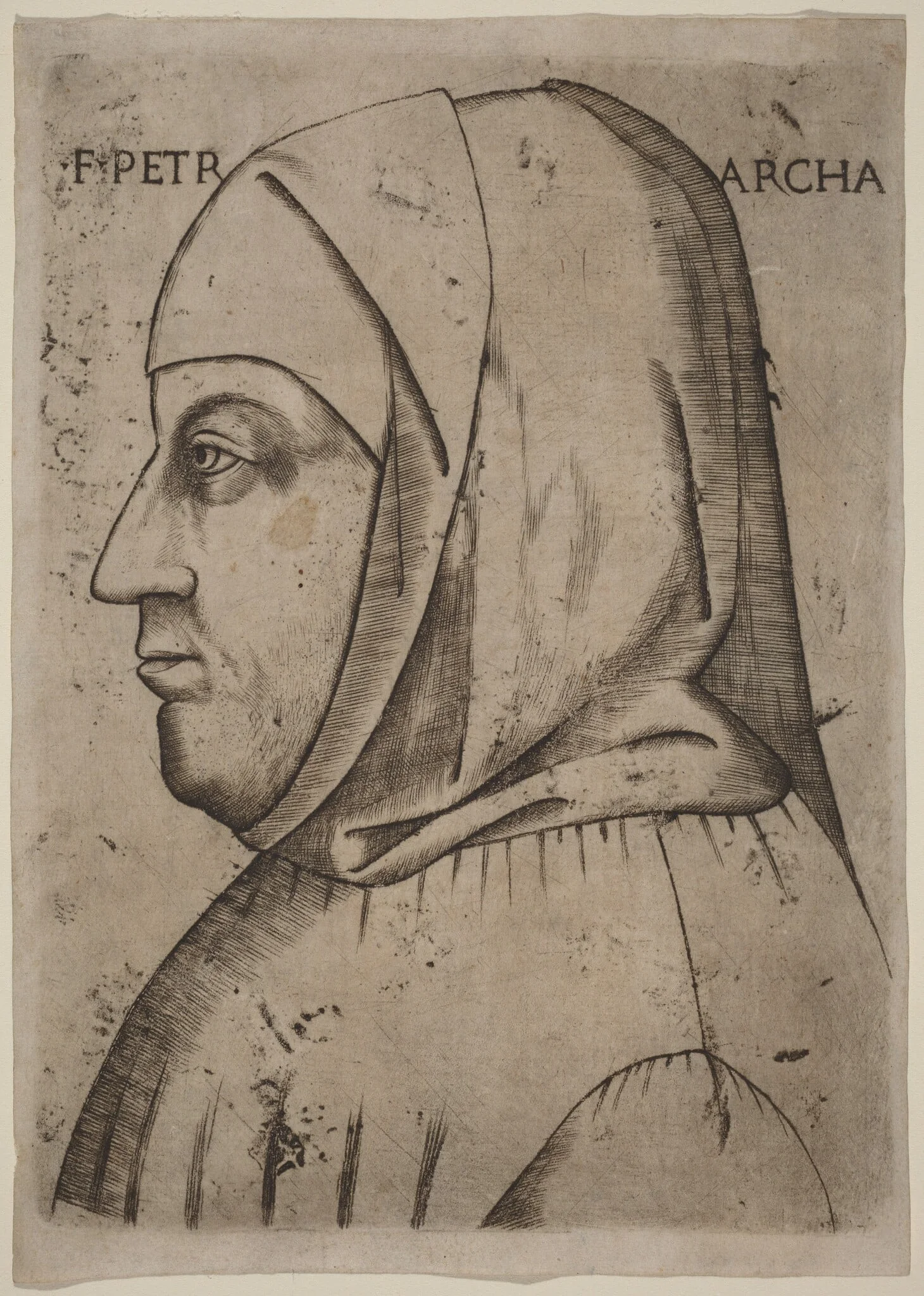 Portrait of Petrarch, detail