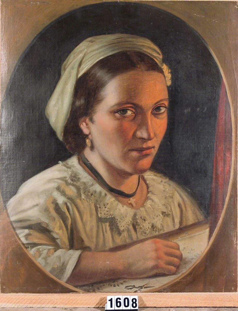 Elena Ioan Popp Moldovan, mama pictorului Mișu Popp, detail