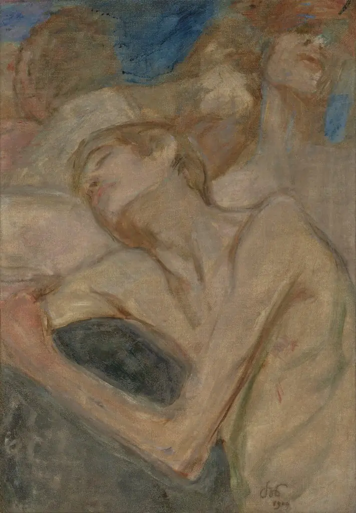 Composition (Study of Nudes), by Stanisław Wyspiański, oil, 1900