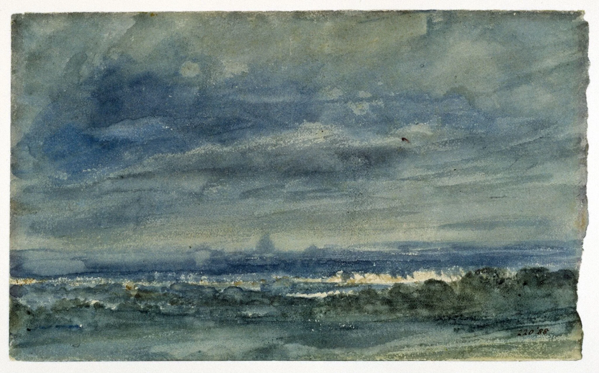 View at Hampstead, looking towards London., detail