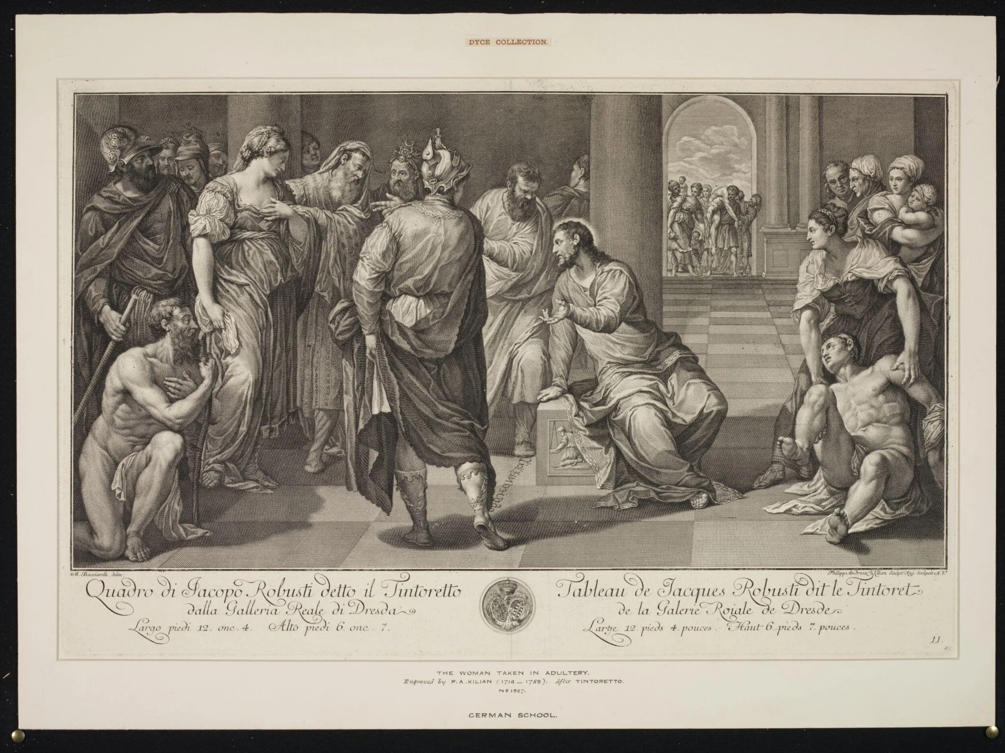 The Woman taken in Adultery, detail