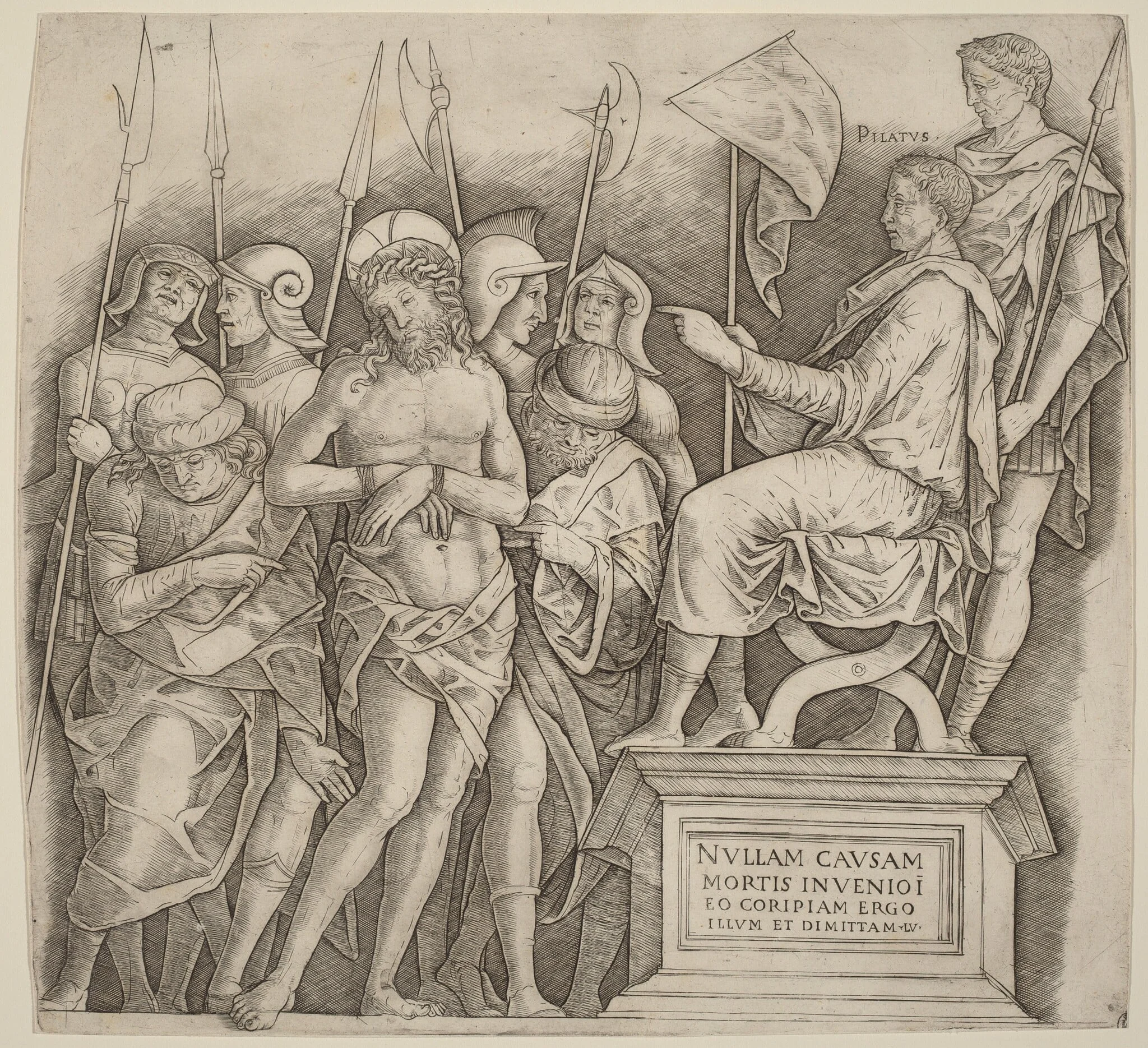 Christ before Pilate, detail