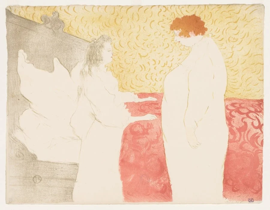 Elles: Woman in Bed, detail