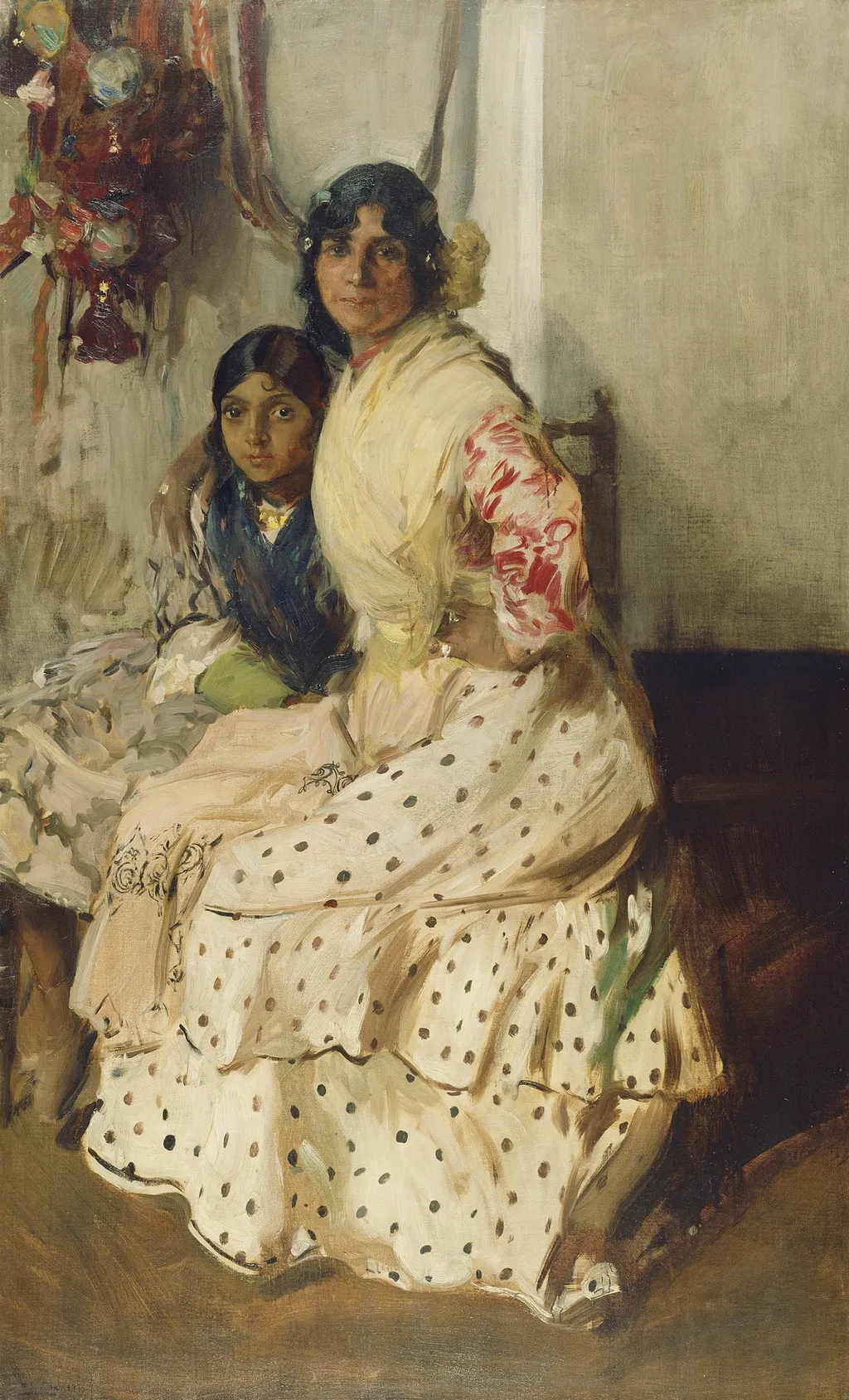 Pepilla the Gypsy and Her Daughter, by Joaquín Sorolla, oil, 1910
