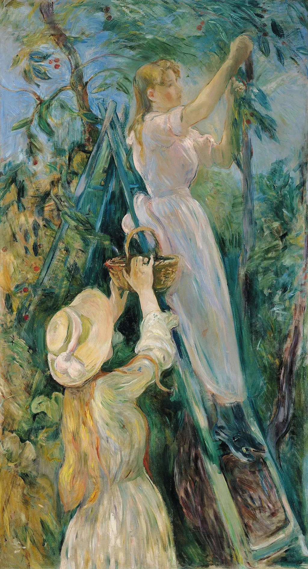 Le Cerisier, by Berthe Morisot, oil