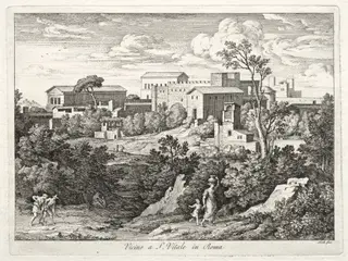 View of San Vitale, Rome, by Joseph Anton Koch, 1810