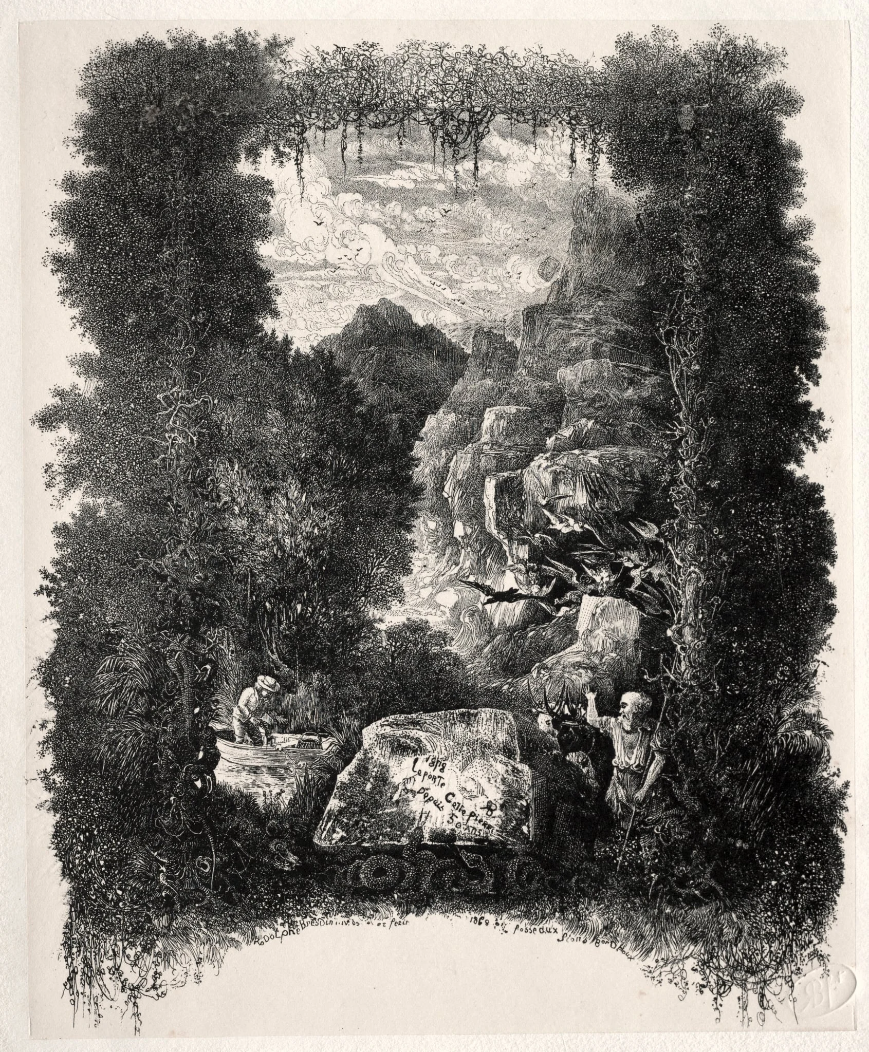 First frontispiece for Fables and Fairy-Tales by Thierry-Faletans, detail