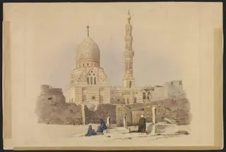Mosk of Kaed Bey Cairo -, by Antonio or Anton Schranz, watercolor, 1801