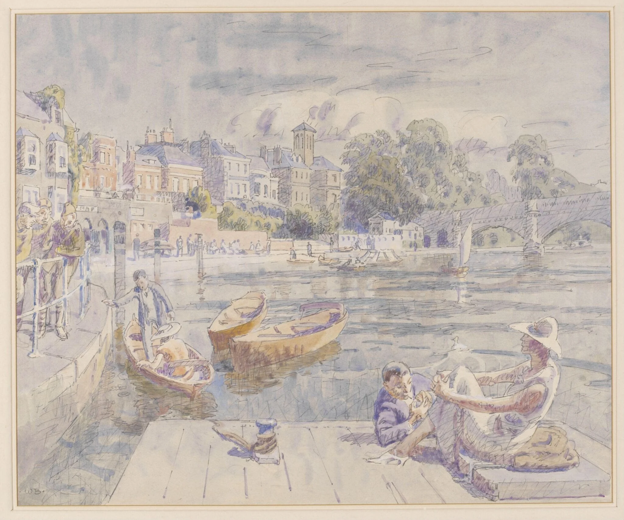River Front, Richmond, detail