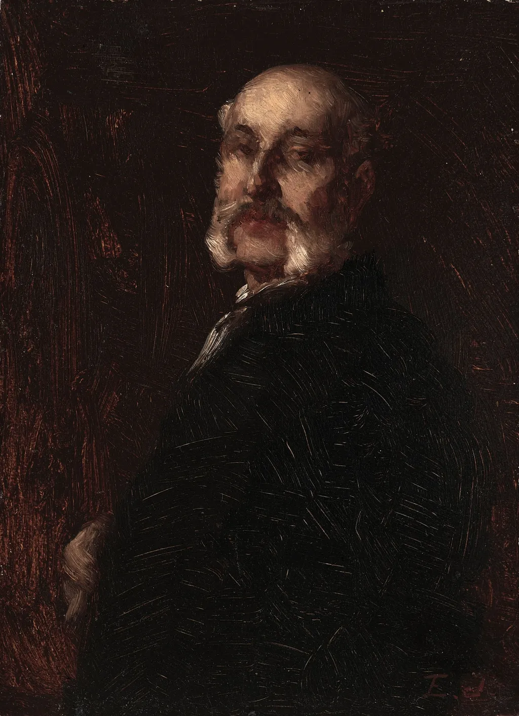 Portrait of Franklin H. Delano, by Eastman Johnson, unspecified, 1881