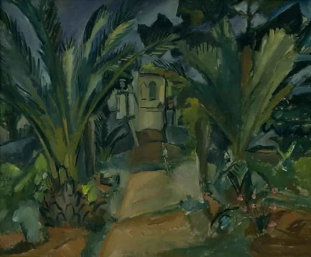 Terrace with Palms, by Othon Friesz, oil, 1914