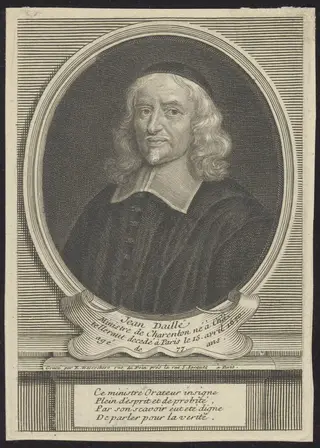 Portrait of Johannes Dallaeus/ Jean Daillé, by Etienne Desrochers, unspecified