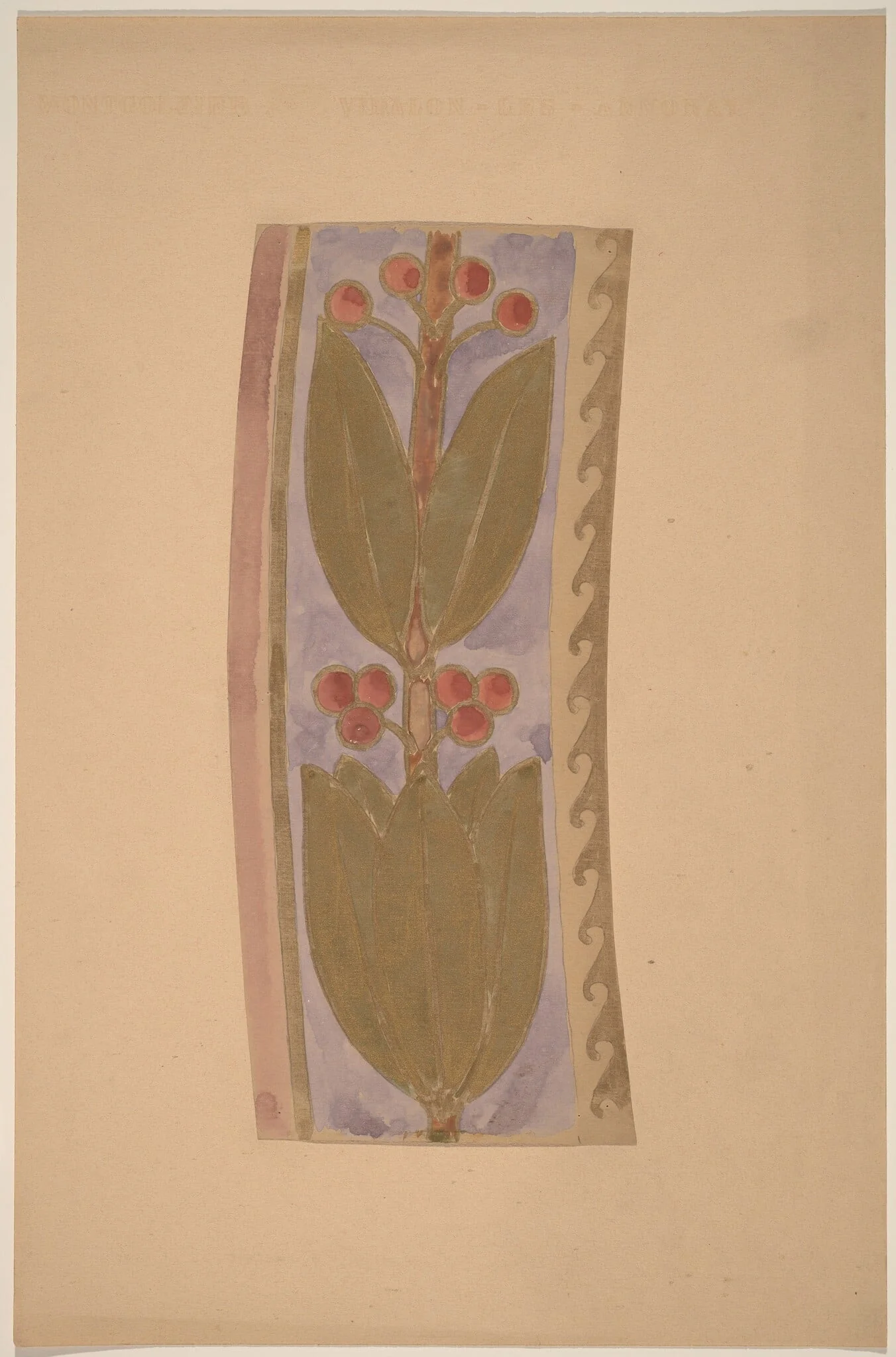 Study for a Border Design, detail