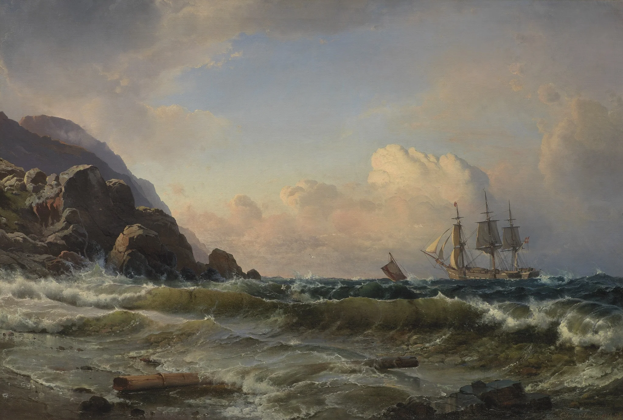 A Norwegian Coastline, detail