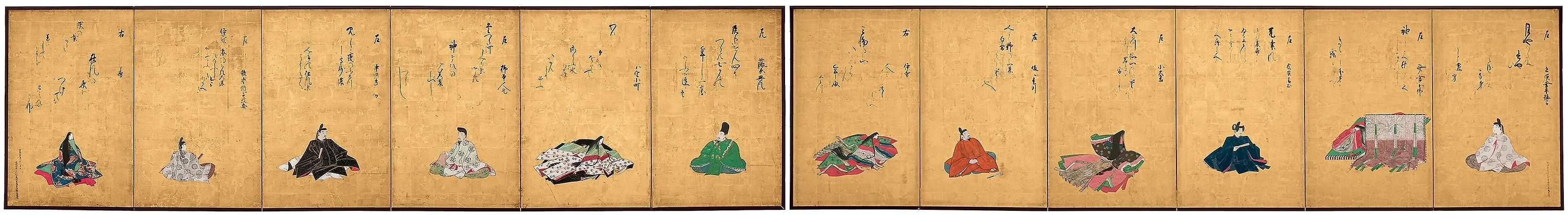 Twelve Poetic Immortals and Their Poems, detail