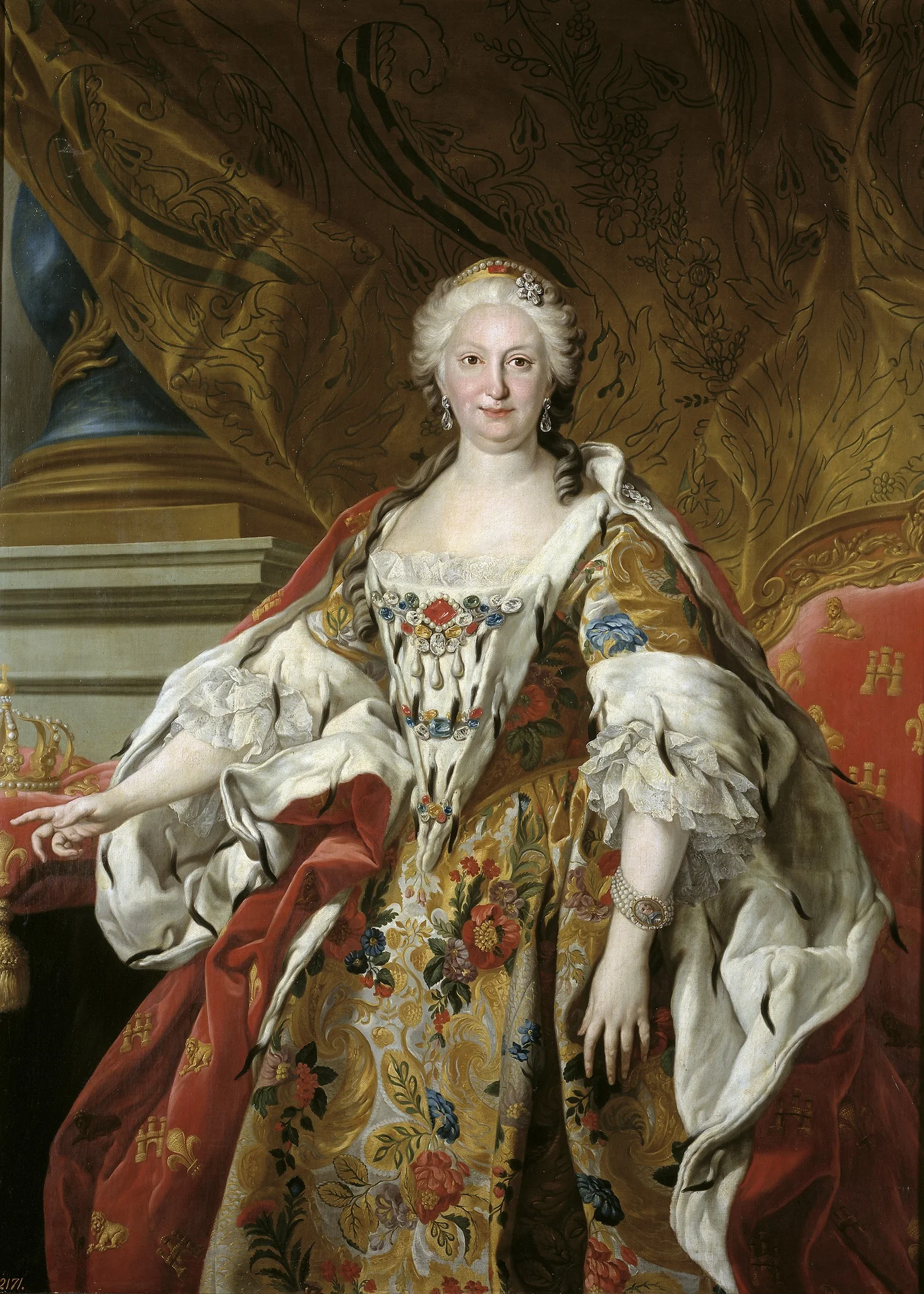 Elisabeth Farnese, Queen of Spain, detail