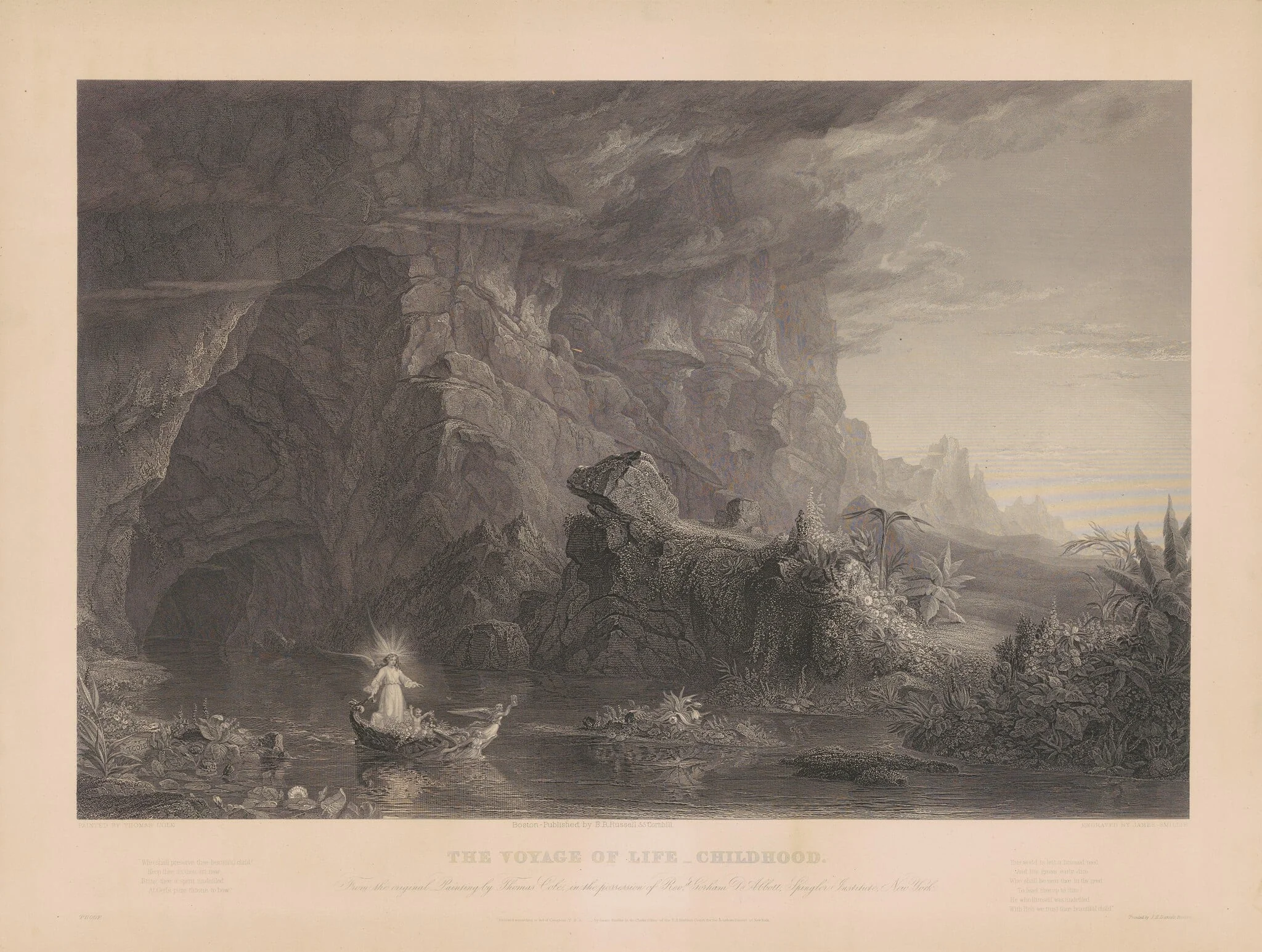 The Voyage of Life: Childhood, detail