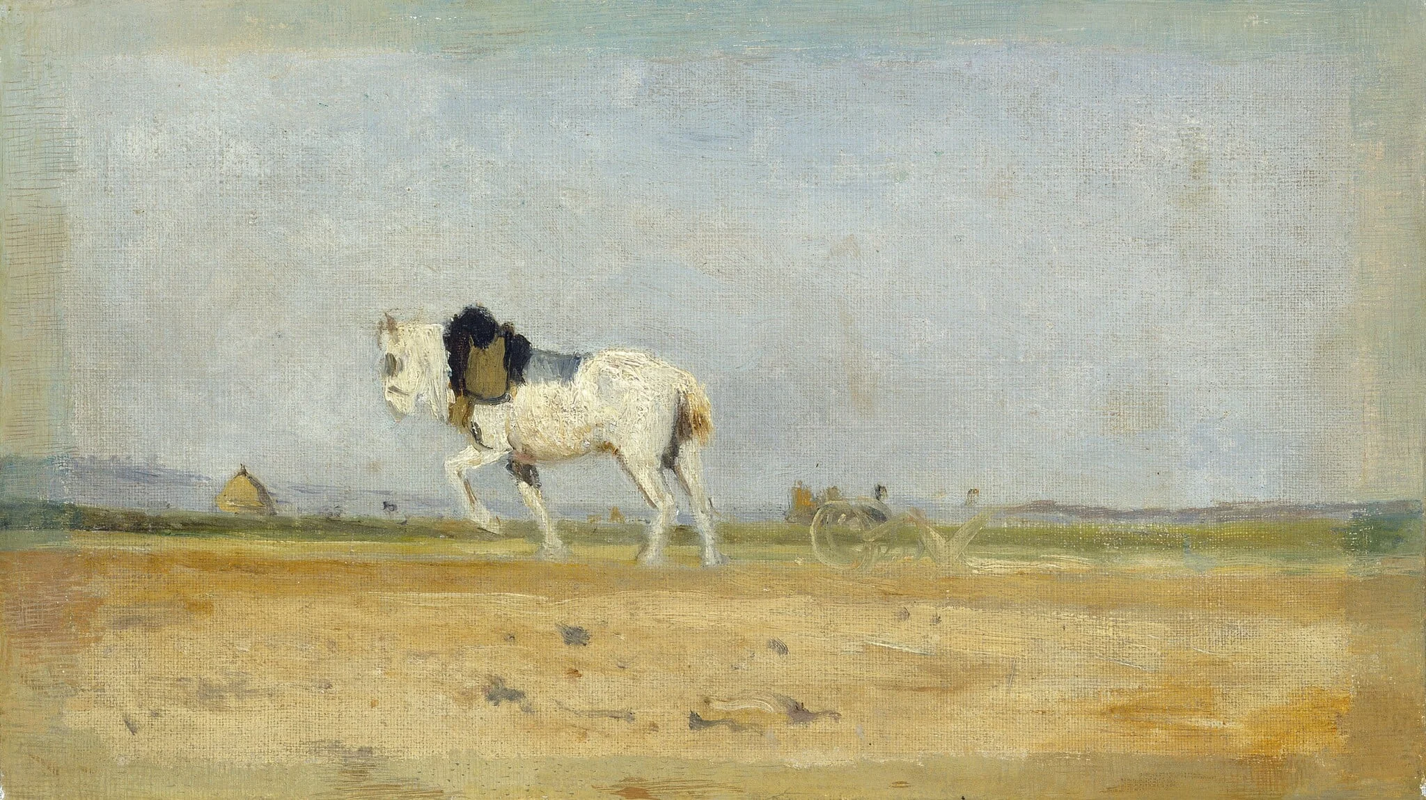A Plow Horse in a Field, detail