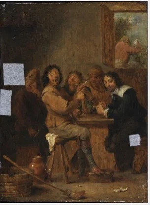 The Smokers, detail
