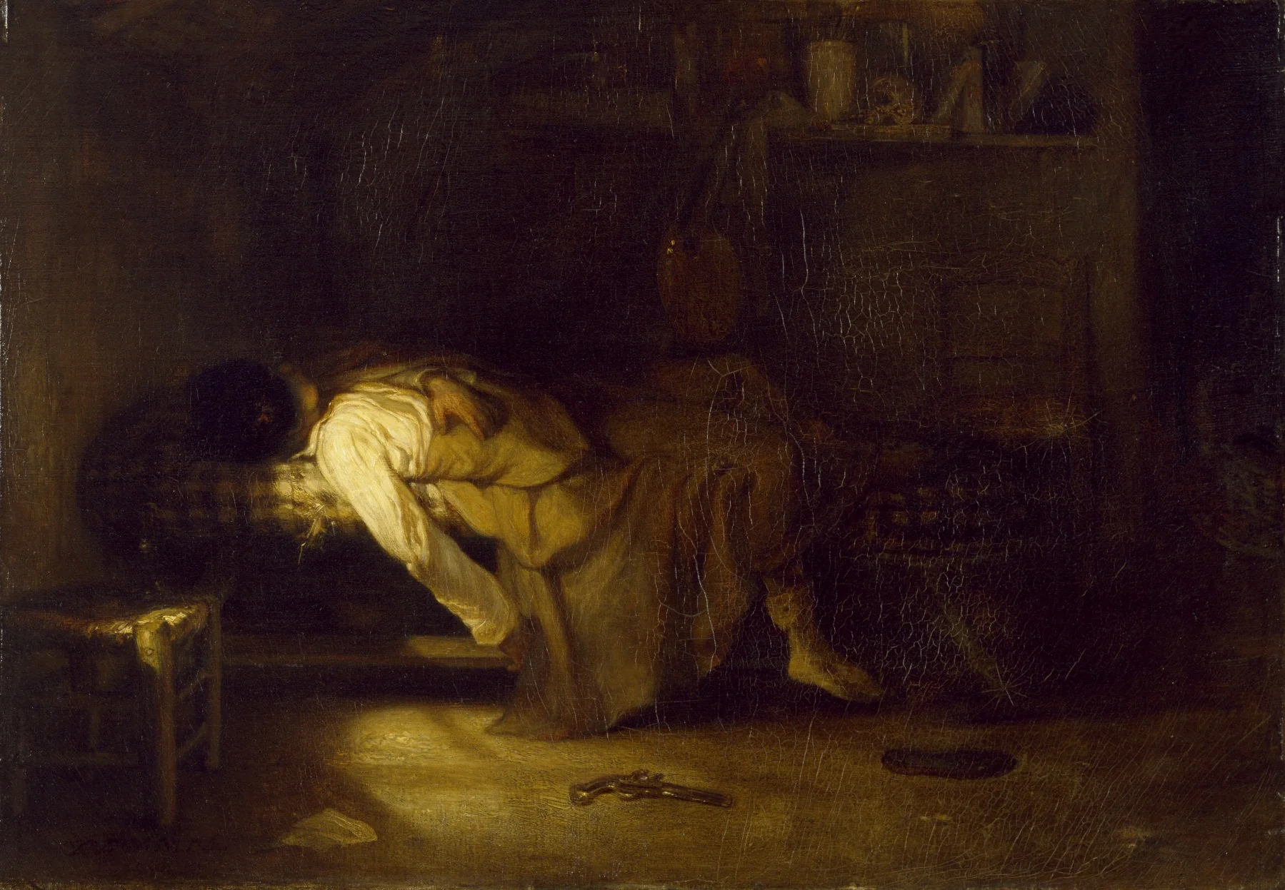 The Suicide, detail