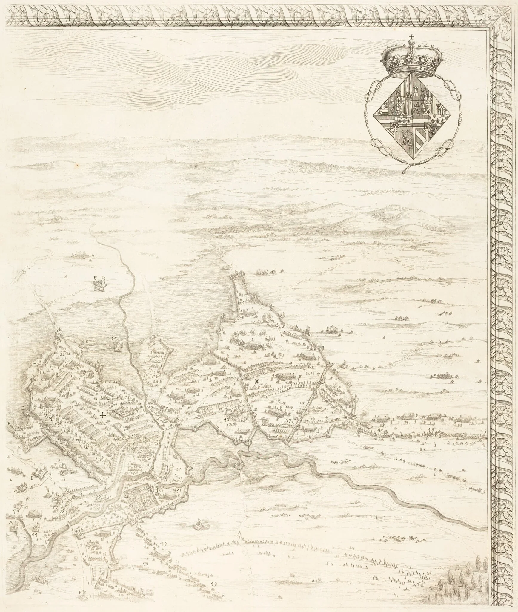 The Siege of Breda [plate 3 of 6], detail