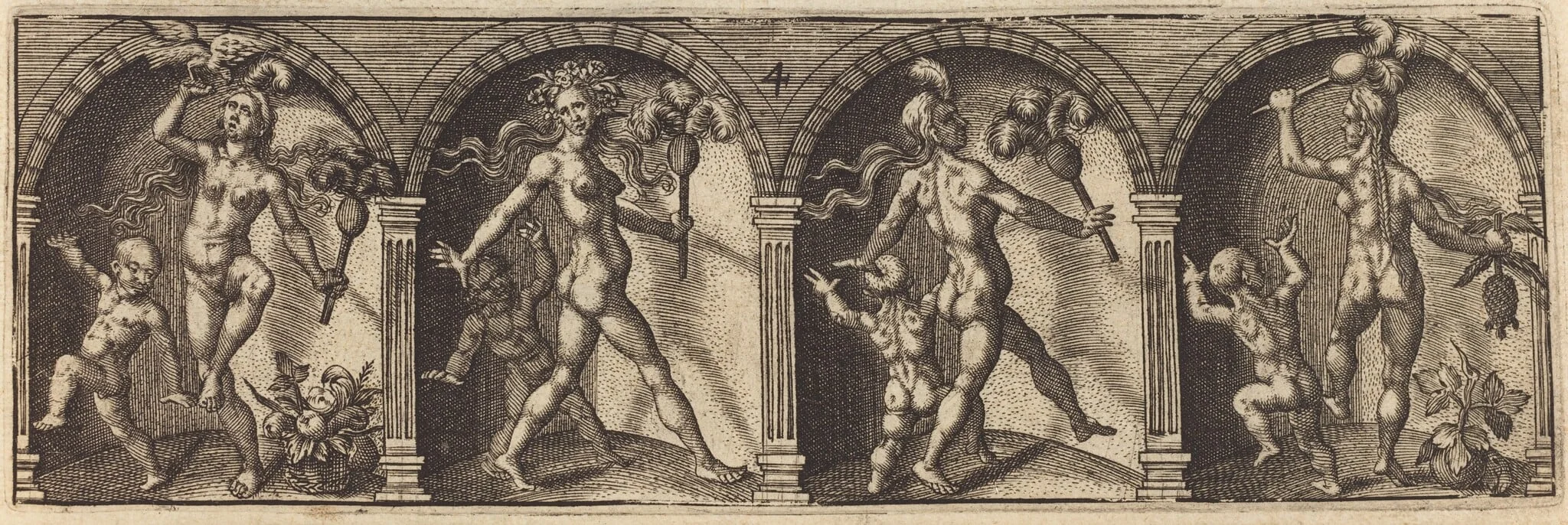 Les divers pourtraicts et figures IV, detail