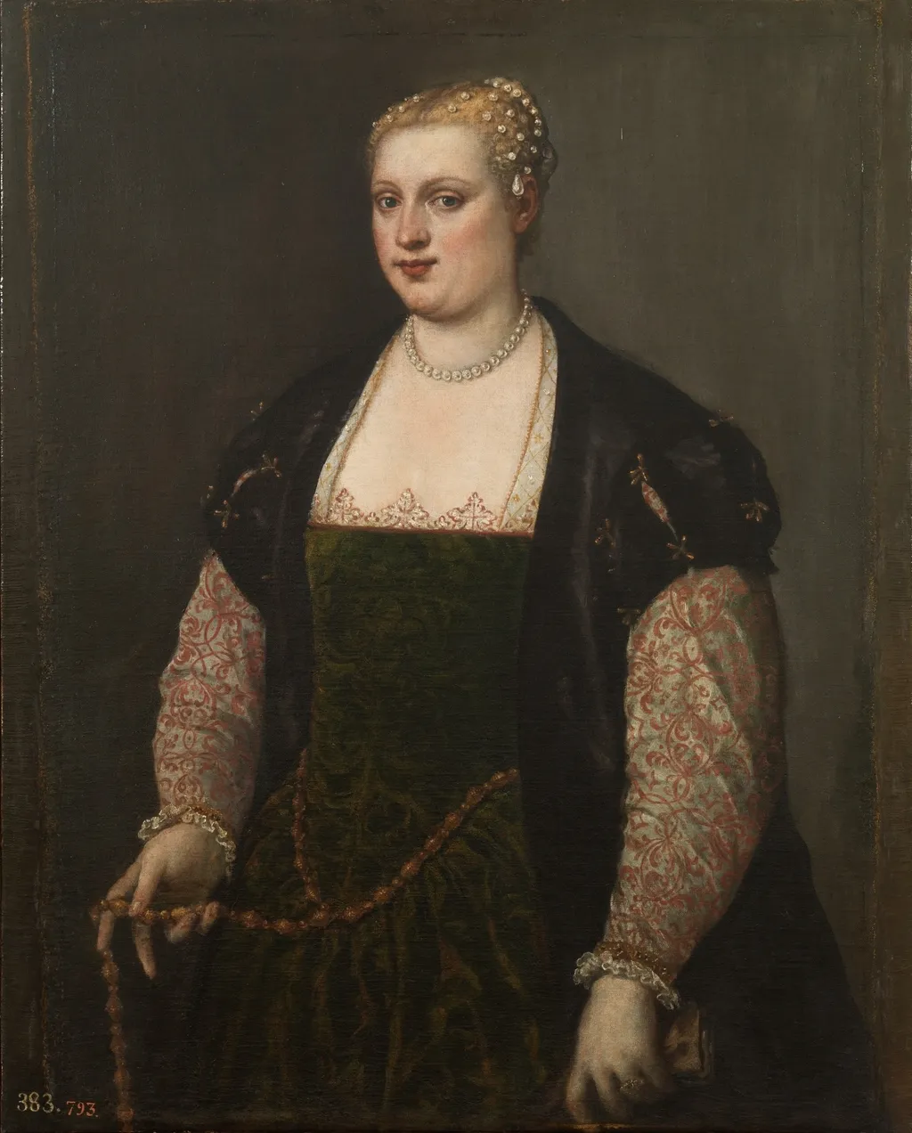 Portrait of a Woman, by Titian, oil, 1560