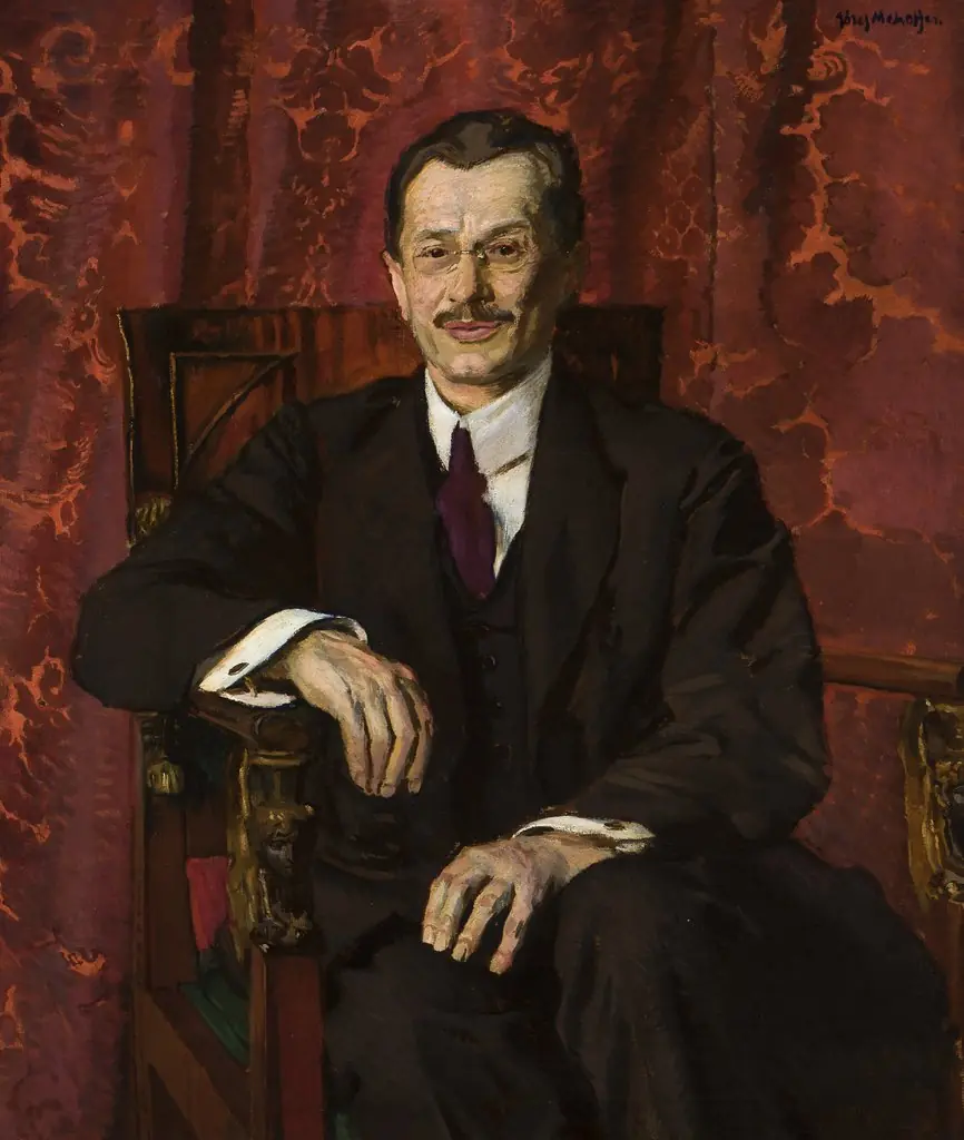 Portrait of Stanisław Łomiński, by Józef Mehoffer, oil, 1922