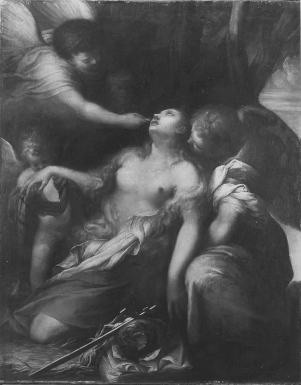 Kommunion der hl. Magdalena, detail