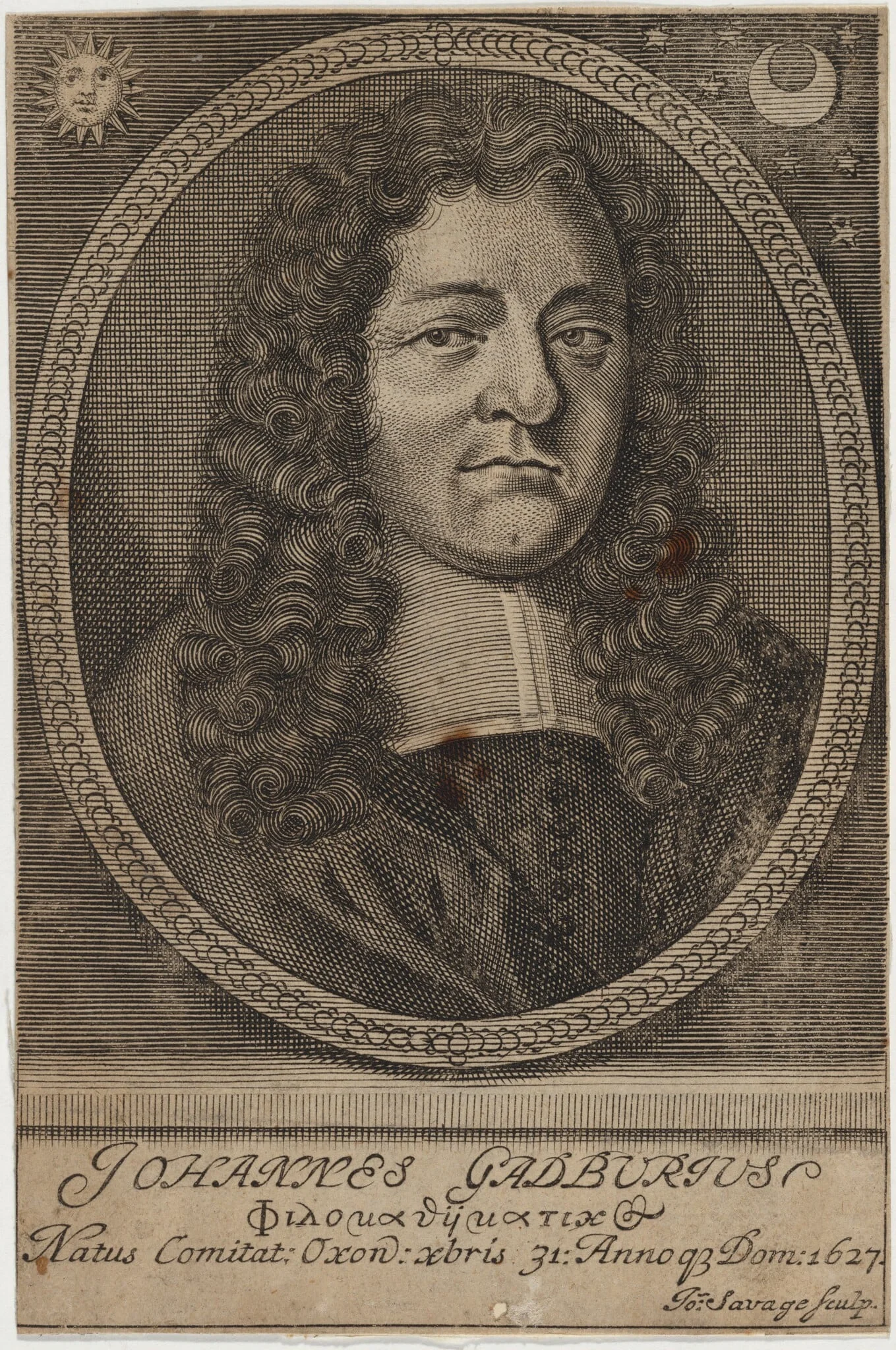 John Gadbury, Astrologer, detail
