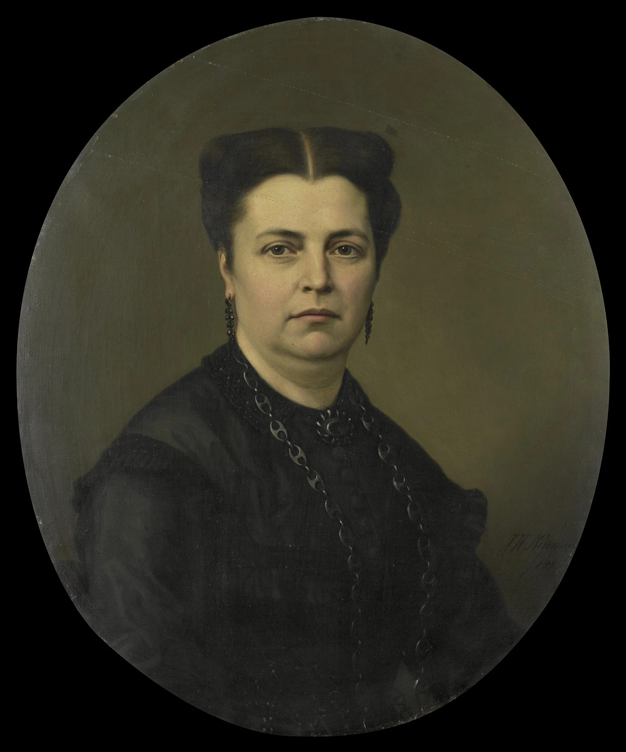 Jeanette Antoinette Pietermaat (1818-70). Echtgenote van Pieter Mijer, detail