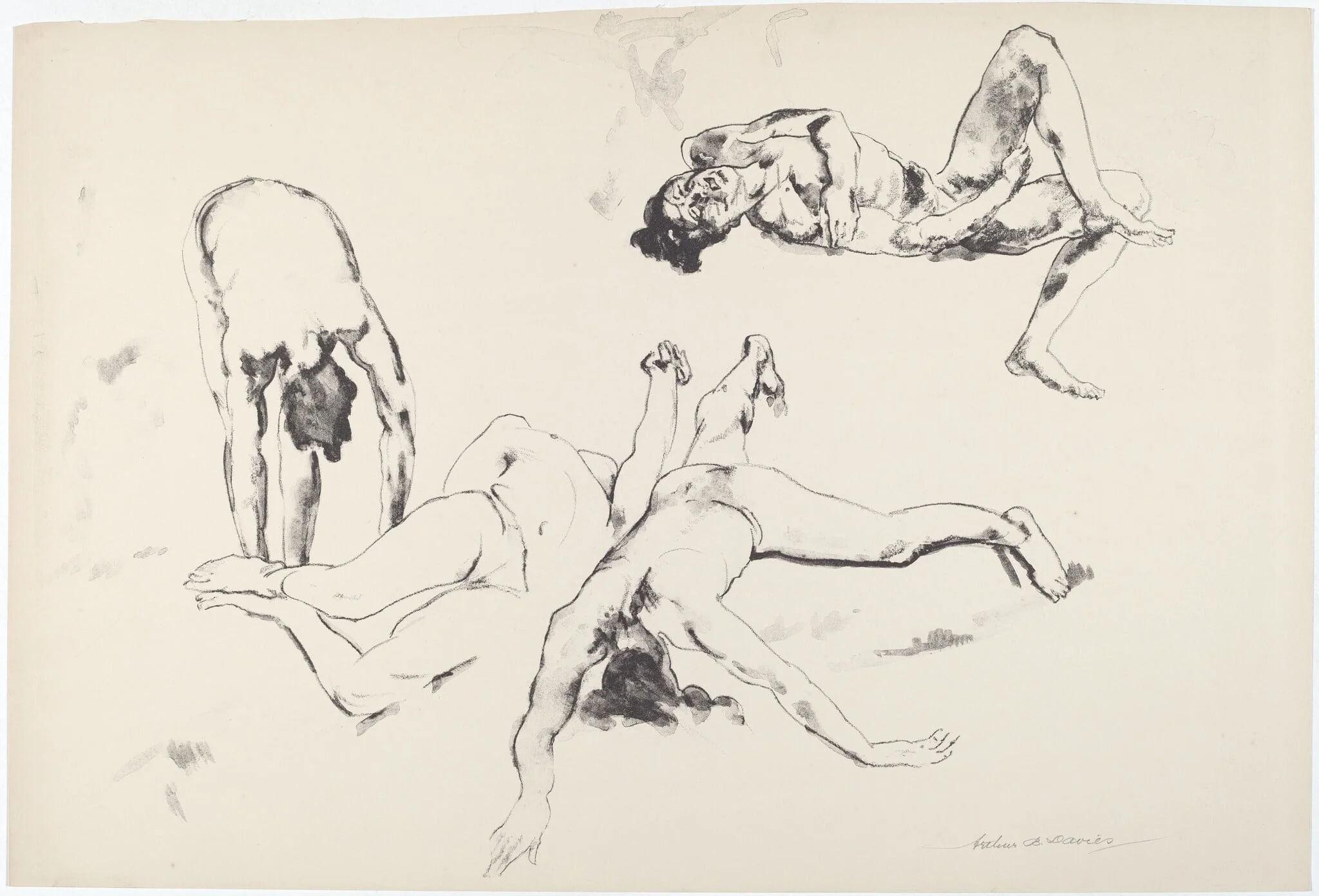 Men in Agony, detail